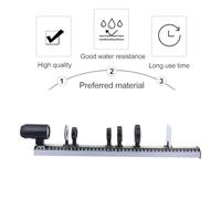 WRITWAA Juego Didáctico Óptico 9 Piezas para Experimentos Físicos Lentes Cóncavas y Convexas Soporte Plástico Resistente Estuche Espuma para Almacenamiento y Enseñanza de Física