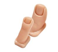 WRITWAA Kit de 2 Dedos de Pies Falsos de Silicona Flexible para Entrenamiento en Uñas Acrílicas y Pedicura, Adecuado para Técnicas de Pintura y Tallado