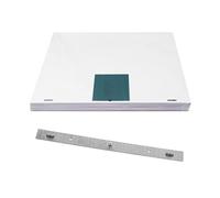 WRITWAA Kit de Animación Regla Metálica de Posicionamiento de Tres Agujeros y Barra de Clavijas para Fijar Papel de Dibujo, Compatible Suministros de Animación, Adecuado para Artistas