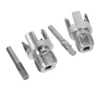 WRITWAA Kit de Roscado para Tubos de PVC 2 Piezas Roscas Internas y Externas Herramienta de Corte para Taladro Eléctrico Compatible Tuberías Ppr Portátil y Precisa para Trabajos