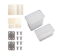 WRITWAA Kit para Fabricar Cajas de Cigarrillos DIY Molde de Silicona Flexible para Pitilleras Artesanales Incluye 5 Piezas y Accesorios para Manualidades Resina Fácil Desmolde y