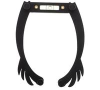 WRITWAA kit para forma a las cejas mapeo de cejas regla de cejas herramienta para enhebrar cejas hilo de ceja kit de shaper cejas hilo para enhebrar cejas aleación de aluminio Black