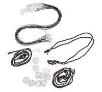 WRITWAA Kit para Hacer Joyas Soporte para Collares de Hierro Negro y Cordón Encerado de Poliéster, Adecuado para Crear Collares y Pulseras DIY Materiales Versátiles