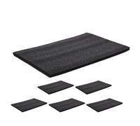 WRITWAA Láminas de Espuma de Polietileno Negras Recortables 30x20x1 Cm 6 Piezas para Embalaje, Insertos de Espuma para Cajas de Herramientas, Manualidades y Protección de Objetos Frágiles