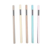 WRITWAA Lápices Eternos sin Tinta 5 Piezas Mango Transparente Punta Metálica sin Afilar Lápices Creativos Reutilizables para Dibujo Escritura y Bocetos en Escuela y Oficina