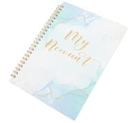 WRITWAA Libro de Registro Financiero Grande para Cheques, Cuaderno de Contabilidad Personal en Papel Marmoleado Rosa Claro, Organizador Portátil de Gestión Financiera y Chequera Personal