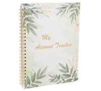 WRITWAA Libro de Registro Financiero Portátil 1 Unidad Diseño Hojas Papel Duradero para Seguimiento de Cheques y Control de Gastos Cuaderno de Gestión Personal para Organización