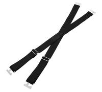 WRITWAA Ligas para Calcetines Altos Elásticas Hebillas Ajustables, Talla Grande, Color Negro, 2 Piezas, Sujetador Antideslizante para Mujer en Eventos y Fiestas