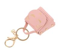 WRITWAA Llavero de Monedero Pequeño para Niñas, Colgante de Llave de Dibujos Animados Diseño de Gato, Mini Billetera Compacta y Ligera en Color Rosa, Accesorio Infantil Versátil