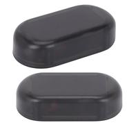 WRITWAA Luces Antirrobo para Coche 2 Piezas Luz de Advertencia Solar LED Recargable Luz Interior de Seguridad Simulación de Alarma Color Rojo y Azul Energía Solar Plástico Ligero