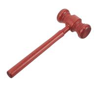 WRITWAA Martillo De Juez De Madera Mediano Bordes Lisos, Martillo Judicial De Sala De Audiencias para Juego De rol y Disfraz De Abogado Infantil