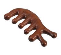 WRITWAA Masajeador De Cabeza De Madera Con Dientes Anchos Para Masaje Manual Estímulo Del Cabelludo y Regulación Energética Uso Versátil Para Hombres y Mujeres Casa y Oficina