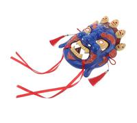 WRITWAA Máscara de Ópera Tibetana Vintage Pintada Mano Máscara Cosplay Tradicional Nepalí Étnica para Fiestas y Celebraciones Culturales Asiáticas