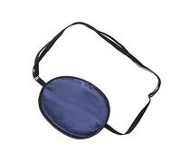 WRITWAA Máscara Ocular de Seda para Ambliopía y Estrabismo, Ajustable Estilo Pirata Azul Marino para Adultos y Niños, Ligera y Fácil de Almacenar