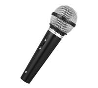 WRITWAA Micrófono de Juguete para Niños, Micrófono de Imitación para Niños Pequeños, Recuerdo de Fiesta, Accesorio para Actuación en El Escenario, Juguete de Plástico Negro