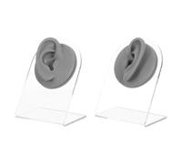 WRITWAA Modelo de Anatomía de Oreja Humana de Silicona Modelo de Oreja Canina para Exhibición de Aretes Joyas Perforación Realista de Simulación de Perforación con Falsa Flexible de Prácti