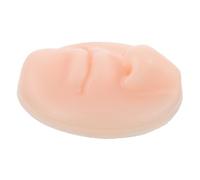 WRITWAA Modelo De Práctica De Perforación Nariz y Boca De Silicona Flexible, Entrenamiento Para Principiantes, Simulación Facial Realista Para Uso En Estudios De Piercing