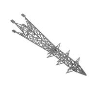 WRITWAA Modelo de Torre Eléctrica Bandeja de Arena 1:150 para Diorama, Accesorio Compacto de Pla Alta Simulación para Proyectos de Planificación Urbana