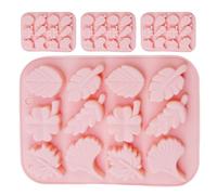 WRITWAA Molde de Silicona para Velas Perfumadas 12 Hojas de Ginkgo en Forma de Hoja, 4 Piezas, Herramienta Manual para Aromaterapia y Fabricación Artesanal de Velas y Jabones, Adecuado