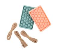 WRITWAA Molde para Jabón en Forma de Uva con 33 Celdas, Silicona Fácil de Desmoldar y Cuerda de Yute de 60 M para Manualidades Familiares y Elaboración de Jabón