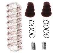 WRITWAA Molde para Moños Marrón con Redes para Cabello Herramienta para Peinados Tipo Bun Kit Portátil para Ballet y Uso Diario