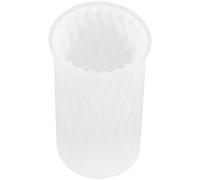 WRITWAA Molde para Velas de Silicona Flexible Diseño Cilíndrico Vertical, Molde DIY para Fabricación de Velas Artesanales y Jabones, Lavable y Reutilizable para Manualidades en Casa