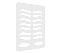 WRITWAA Molde Plantilla de Cejas Práctico para Artistas de Acrílico para Cejas para Práctica y Diseño Preciso en Maquillaje Profesional