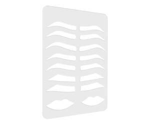 WRITWAA Molde Plantilla de Cejas Práctico para Artistas de Acrílico para Cejas para Práctica y Diseño Preciso en Maquillaje Profesional
