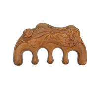 WRITWAA Natural Wood Massage Comb with Wide Teeth Peine De Masaje for Hair Care and Scalp Relaxation for Daily Use and Travel