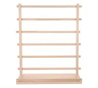 WRITWAA Organizador de cintas de madera, soporte de cintas de 6 niveles, soporte para carretes, almacenamiento de washi, estante de exhibición de costura para pastelería, floristería.