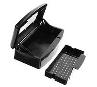 WRITWAA Organizador para Pinzas y Herramientas de Manicura Caja Esterilizadora de Plástico Resistente y Tapa Protectora, para Uso Profesional en Salones de Uñas