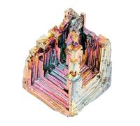 WRITWAA ornamento mineral wedding decoration decoración hogar decoración casa cristales de bismuto especímenes de minerales espécimen de cristal irregular decoración de espécimen mineral