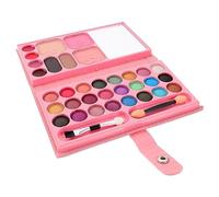 WRITWAA Paleta De Maquillaje Infantil Colores Seguro y No Tóxico Con Sombras De Ojos y Blush Para Niñas Principiantes Kit Cosmético Fácil De Aplicar y Mezclar Para Juego Creativo
