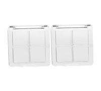 WRITWAA Paleta de Sombras de Ojos Vacía 2piezas 4 Rejillas para Almacenamiento de Maquillaje DIY para Mujeres y Niñas
