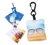 WRITWAA Paños Limpiadores De Gafas Llavero 3 Piezas para Smartphone y Cámara, Diseño Estampado Pequeño Mago Violín Gafas De Sol, Portátiles y Ligeros para Limpieza Diaria