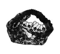 WRITWAA Pañuelo de Encaje Floral Diadema Ancha de Encaje para Mujer Accesorios para Peinar el Cabello Bandana para Cuidado Piel Maquillaje Iglesia y Uso Diario