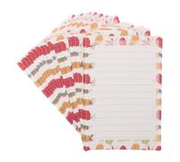 WRITWAA Papel de Hojas Sueltas A7 Colorido con Diseño Creativo, 3 Piezas de Papel Ecológico para Escuela y Hogar, Adecuado para Notas y Planificación