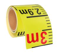 WRITWAA Pegatina Autoadhesiva para Medir el Nivel de Agua en Piscinas y Tanques, Material Pvc Amarillo Diseño Profesional para Proyectos DIY y Gestión Comercial