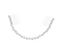 WRITWAA Peina de Novia Cadena de Cristal Accesorio para Bodas y Fiestas Peina Decorativa para Mujeres y Niñas