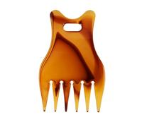 WRITWAA Peine Curvo para Hombre 3 Piezas Laca Cabello, Colores Ámbar Negro y Marrón, Masajeador de Cuero Cabelludo Portátil para Peinar y Evitar Enredos, Herramienta Profesional