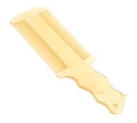 WRITWAA Peine de Cuerno de Búfalo Mango Largo Doble Cara de Dientes Finos Antiestático para Hombres y Mujeres Peine Anticaspa para Eliminar Liendres Cuidado del Cuero Cabelludo en