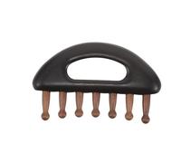WRITWAA Peine de Masaje Multifuncional de Sándalo Natural Dientes Anchos Peine de Madera para Cuero Cabelludo y Cuerpo Compacto y Portátil para Masaje Relajante en Cabeza Cuello y