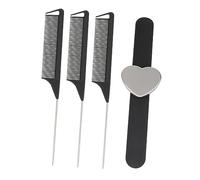 WRITWAA Peine Magnético de Silicona Correa para Muñeca en Forma de Corazón, Portátil para Peluquería y Uso Diario en Barberías