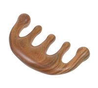 WRITWAA Peine Masajeador de Madera de Sándalo Verde para Cuero Cabelludo y Masaje Corporal, Adecuado para Cara, Cuello, Espalda, Manos y Pies Color Aleatorio