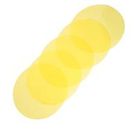 WRITWAA Películas Difusoras de Luz Cálida Autoadhesivas 10 Cm 5 Unidades, Láminas de Gel Pet Transparente para Filtros de Luz Led, Cubiertas Circulares para Lámparas y Apliques en Hogar