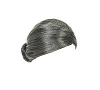 WRITWAA Peluca De Abuela Aged Woman Wig Para Halloween y Navidad Accesorio De Disfraz De Anciana Estilo De Moño Para Cosplay y Fiestas Temáticas
