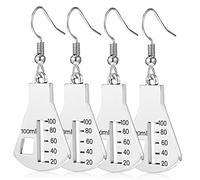 WRITWAA Pendientes De Ciencia Para Mujeres Colgantes De Gancho Dijes De Matraz Ideal Para Profesores