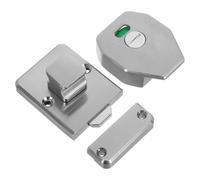 WRITWAA Pestillo de Cerrojo Pestillo Deslizante de Acero Inoxidable Cerradura Indicadora de Puerta para Baño Público Plata para Baños Públicos