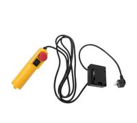 WRITWAA Pieza de reparación de interruptor de polipasto de plástico - Conjunto de control remoto de cabrestante con cable de 3 metros para elevación de garaje - Manija de grúa elevadora de doble