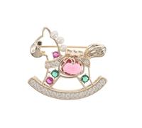 WRITWAA Pines de caballo del Año Nuevo Lunar - Pin de solapa esmaltado del zodiaco chino 2026 para el recuerdo de la bendición del zodiaco del Año Nuevo Lunar - Joyería ecuestre